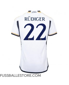 Günstige Real Madrid Antonio Rudiger #22 Heimtrikot 2023-24 Kurzarm